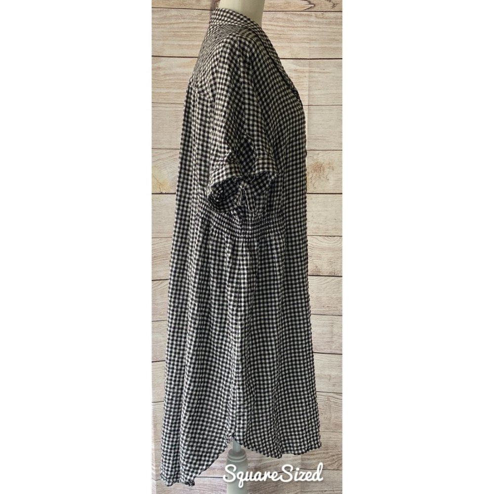 SOLDAva & Viv black and white gingham hi low dress - Picture 4 of 8